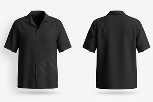 Camisa de Vestir Personalizada en Color y Talla, Manga Corta, con Botones y Bolsillo, Informal, de Verano, de Algodón y Poliéster, Cómoda - Product Image 2