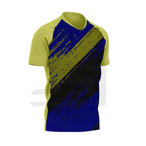 เสื้อฟุตบอลพรีเมียม 100% ผ้าฝ้าย ระบายอากาศ ป้องกันแบคทีเรีย พิมพ์ลายทนทาน สำหรับชุดทีม ซ้อม และแข่งขัน - Product Image 4