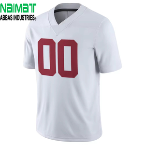 Maillot de football américain personnalisé par sublimation pour homme – Nom et numéro d'équipe brodés, en maille, pour entraînement sportif - Product Image 1