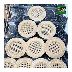 <b>Rattan</b> Charger Plates built from durable <b>rattan</b> fiber for <b>table</b> setting decoration and elegant <b>dining</b> presentation Vietnam - Product Image 3