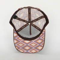 Gorra Trucker Estructurada de 6 Paneles con Camuflaje del Suroeste, Gorra Deportiva Premium con Visera Curva, Bordado Personalizado Duradero, Ajustable, de Lona y Malla