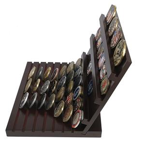 Présentoir personnalisé pour grandes pièces commémoratives avec support en bois pour vitrine d'exposition - Product Image 1