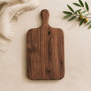 Planche à découper et à hacher en bois naturel REHMAN CRAFT avec poignée intégrée, écologique, épaisseur 1,5 cm, passe au lave-vaisselle - Product Image 4