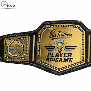 Boxing MMA Wrestling Championship Belt Custom Metal Plate <b>Trophy</b> Award Belts Wholesale Reasonable Price Gold/Silver Plated - Product Image 5