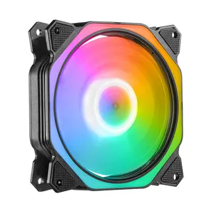 Remote Control Adjustable Speed Computer Cooling RGB Gaming PC Case Fan for Gaming Case