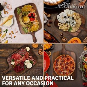 Premium <b>Wooden</b> Chopping Board with Strong Handle Smooth <b>Knife</b> Friendly Surface Durable Design Ideal for Cutting and Kitchen Use - Product Image 5