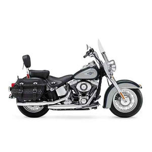 Motocyclette Cruiser Classique Harley-Davidson Heritage Softail 2014 d'occasion personnalisée - Chrome vintage, conduite fluide, origine américaine - Product Image 1