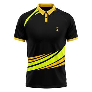 Diseño personalizado de los hombres para la camisa de manga corta de polo 100% poliéster antiarrugas impreso marca Golf Polos - Product Image 1