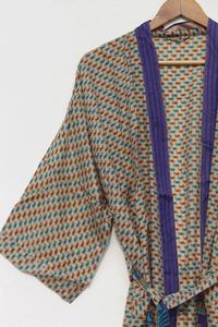 Nouvel arrivage Robe Kimono Vintage Boho en soie pour femmes Robe de chambre élégante pour la mariée Vêtements de nuit - Product Image 2