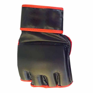Guantes de Boxeo Profesionales OEM para Hombre, Hechos en Pakistán, de Cuero, con Medio Dedo, Transpirables, con Cierre de Cordones - Product Image 2