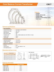 หม้อแปลงกระแสแบบ Core Balance รุ่น Selec CBCT-70-1-CE ขนาดเส้นผ่านศูนย์กลาง 70 มม. สำหรับระบบอัตโนมัติอุตสาหกรรม รองรับการสื่อสาร Modbus แรงดันไฟฟ้า 220V - Product Image 5