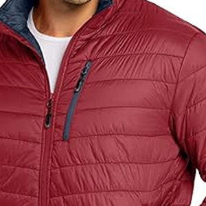 Custom Logo Outdoor Lightweight <b>Warm</b> Jacket Men Polyester Hooded Winter Bubble Puff Down Coat Puffer Jacket - Product Image 6
