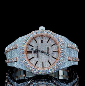 Reloj de Lujo con Diamantes, Esfera de Diamantes, Reloj Automático, Reloj de Estilo Premium - Product Image 1