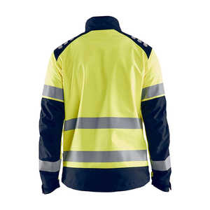 Custom Made Winter Waterproof Reflective <b>High</b> <b>Visibility</b> Hooded Breathable <b>Softshell</b> Safety <b>Jacket</b> - Product Image 2