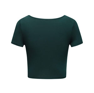 Derniers modèles de crop tops pour femmes, logo/couleur personnalisés, respirant, confortable, matière de qualité supérieure, crop top pour femmes de haute qualité avec effet anti-rides - Product Image 5