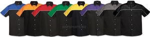 Maillots de course personnalisés et maillots de motocross à boutons intégraux, fabricant et fournisseur de chemises de sport automobile personnalisées pour équipes de pit stop. - Product Image 6