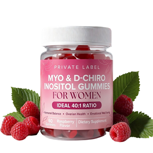 OEM Myo Inositol & D-Chiro Inositol Gummies 40:1 Ratio Dietary <b>Supplement</b> Private Label Manufacturer - Product Image 1