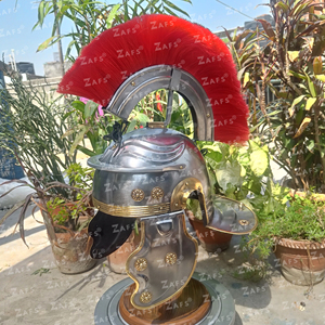 Casque de gladiateur romain médiéval fabriqué à la main armure de combat en acier doux Antique de qualité supérieure pour Costumes décor à la maison prix de gros - Product Image 4