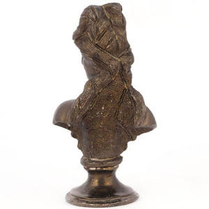 Estatua de latón hecha a mano, estatuilla antigua, esculturas de busto de dama inglesa de bronce, artículos de regalo para decoración del hogar, - Product Image 4