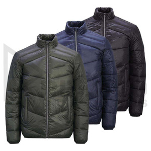 Custom Mens Spring Eco-Friendly Front <b>Waterproof</b> Windproof Breathable Quick-Dry Puffer <b>Jacket</b> Hooded <b>Padded</b> Coat OEM Bulk - Product Image 6