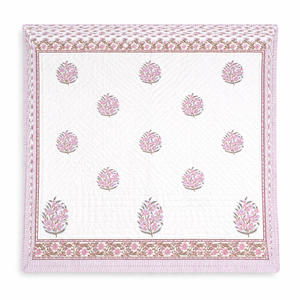 Manta de Lujo con Gran Motivo Floral, Microfibra de Poliéster Coreana, 600 Hilos, Reversible, Tamaño Personalizado, Impresión a Mano, Transpirable, para Uso Hotelero - Product Image 1