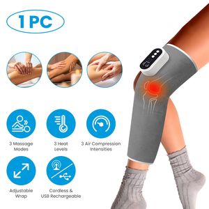 Massaggiatore per Gambe Senza Fili con Funzione di Riscaldamento, Compressione d'Aria e 3 Modalità Regolabili, Fascia per Cosce, Ginocchia e Polpacci per Alleviare il Dolore - Product Image 2