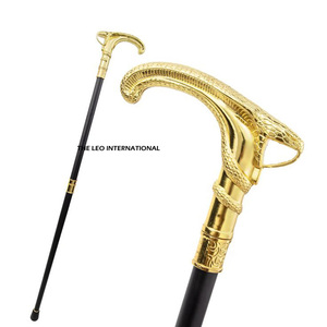 <b>Prime</b> Quality Bamboo Wood Black Color Customized Shape and Size Luxury Handmade Walking Stick From Manufacturer Supply in India - Product Image 2