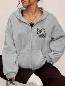 Sudaderas con Capucha de Forro Polar Cálido para Mujer, con Logotipo Personalizado, Sudaderas Gruesas Lisas - Product Image 2
