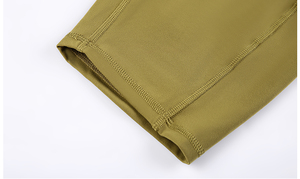 Mid Waist Regular Length Yoga Shorts Set for Women Red Bike Style Breathable Quick Dry Eco-Friendly Polyester/Nylon - Product Image 3