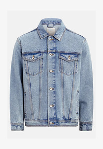 Veste en jean classique pour homme, bleu uni, col rabattu, style décontracté, simple boutonnage, coupe droite, en coton, collection automne 2026 - Product Image 2