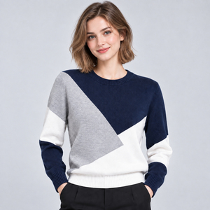 Pull élégant pour femmes, fabriqué avec un tissu tricoté doux et durable, chaud, confortable, léger, respirant, design haut de gamme, pulls de qualité supérieure - Product Image 1