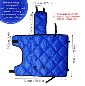 Venta al por mayor de mantas ajustables de nailon para terneros, a prueba de viento, ligeras, acolchadas, para ganado, cabras recién nacidas, burros y potros. - Product Image 2