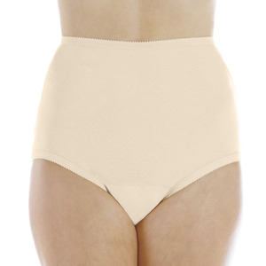 <b>Women</b> High Waist Cotton Knitted Underwear Hospital Use Seamless Fit Beige Underwear 100% Cotton <b>Jersey</b> Fabric Assisted <b>Dressing</b> - Product Image 1