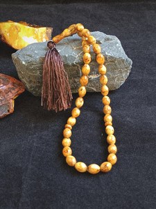 TIMELESS CRAFT TS-421 Tasbih de Resina Ecológico Estilo Ángel Color Amarillo Hecho a Mano Cuentas de Oración Misbaha Árabe Forma Personalizada - Product Image 4