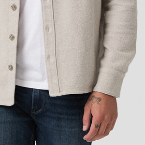 Front Pocket Design Men Button Closure Designer Comfortable Lightweight Apparel Featuring Full Sleeve T Shirt Turn <b>Down</b> Collar - Product Image 4