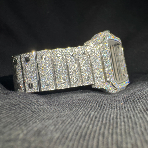 Exclusive Moissanite <b>Watch</b> for <b>Men</b> Iced Out With Round Brilliant Cut VVs Clarity Diamond Iced Out Hip Hop Bling <b>Watch</b> for <b>Men</b> UK - Product Image 1