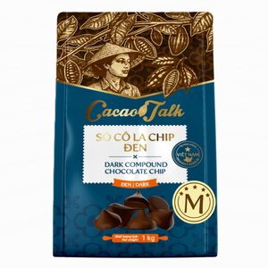 Essentiels pour la pâtisserie et les desserts : Pépites de chocolat noir HALAL composées pour biscuits et gâteaux, 1KG, Fournisseur mondial OEM/ODM - Product Image 1