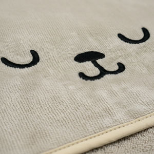 Toalla con capucha para bebé 100% algodón con certificación OEKO TEX, orejas de animales bordadas, toalla de baño suave y absorbente para recién nacidos, niños pequeños y niños. - Product Image 6