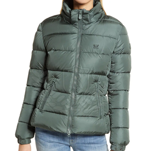 Chaqueta de Invierno para Mujer, Estilo Bomber, Tejida, con Capucha Desmontable, Larga, Superventas - Product Image 3