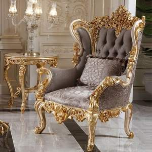 Oferta Especial: Juego de Sofás de Madera Tallada Clásica de Lujo, con Esponja, Ideal para Apartamentos, Muebles para Sala de Estar, Estilo Post Ranch Inn - Product Image 5