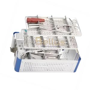 Conjunto completo de instrumentos para traumatismos de extremidades inferiores, sistema manual de placas de bloqueo para fragmentos grandes, ortopédico de acero inoxidable - Product Image 6