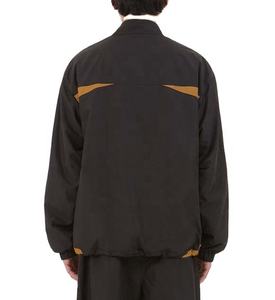 Bomber court personnalisé hiver coupe-vent pull hommes sweats à capuche quart fermeture éclair poche à rabat Patchwork Letterman Varsity Jacket - Product Image 4