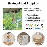 Diffuseur de parfum pour voiture en verre carré écologique rechargeable pour les boutiques de commerce électronique