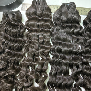 Échantillon gratuit personnalisé brut vietnamien meilleure couleur accentuée vague naturelle trame de cheveux de génie trame extensions de cheveux humains - Product Image 4