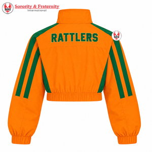 Chaqueta Corta Deportiva Bordada para Mujer, Ropa Universitaria de la Universidad Agrónoma y Mecánica de Florida (HBCU), Venta al Por Mayor |   Ropa de HBCU FAMU - Product Image 2