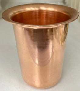 Verre à eau en cuivre de style contemporain, verre à eau en cuivre moderne, finition colorée, verre à eau en cuivre à usage personnalisé - Product Image 6