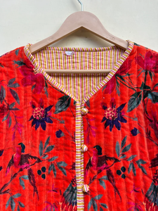 Handmade 100% Cotton <b>Velvet</b> Suzani Kimono Jacket | Autumn/Winter Breathable Eco-Friendly Quick Dry Quilted O-Neck Boho Design - Product Image 3