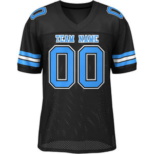 Maillot de football américain personnalisé en gros avec logo imprimé de haute qualité, en maille polyester, service OEM ODM, séchage rapide et respirant - Product Image 5