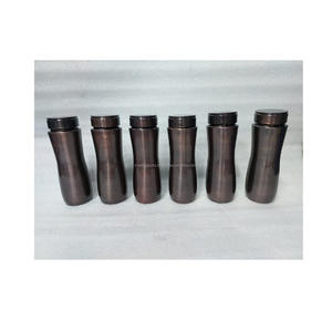 Frasco Ayurvédico de lujo de cobre mate, recipiente de plástico duradero y a prueba de fugas ecológico para el bienestar y el estilo de vida - Product Image 6