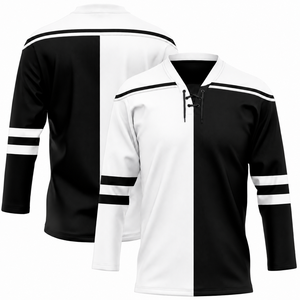 Maillot de hockey sur glace de haute qualité, nom de l'équipe imprimé sur le devant, logo, unisexe, 100% polyester, antibactérien - Product Image 2